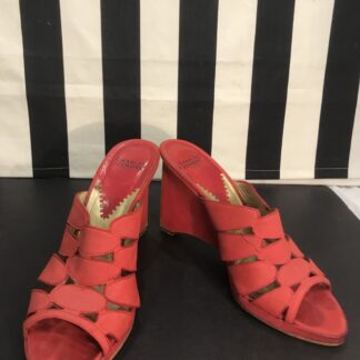 RED SUEDE SANDAL